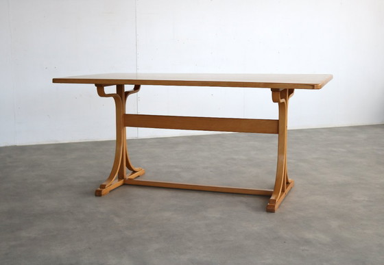 Image 1 of vintage 1960s dining table in the style of Thonet