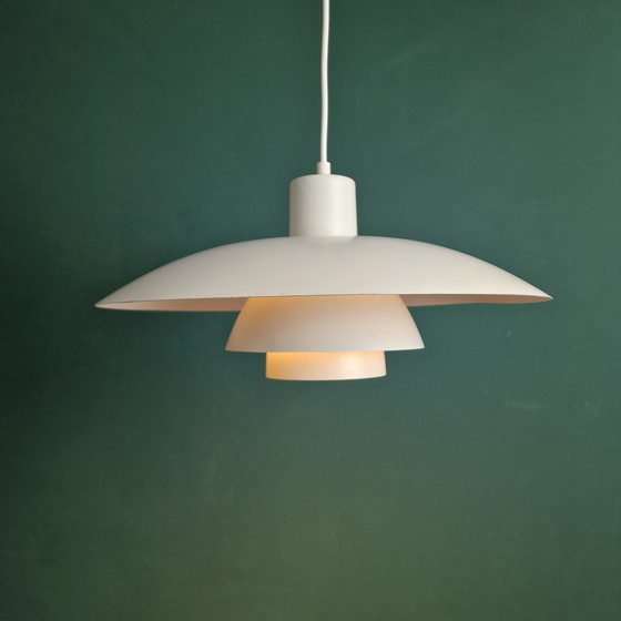 Image 1 of Vintage Louis Poulsen PH 3/4 Pendant Lamp - White - Ø 40 cm - Design Poul Henningsen - Denmark