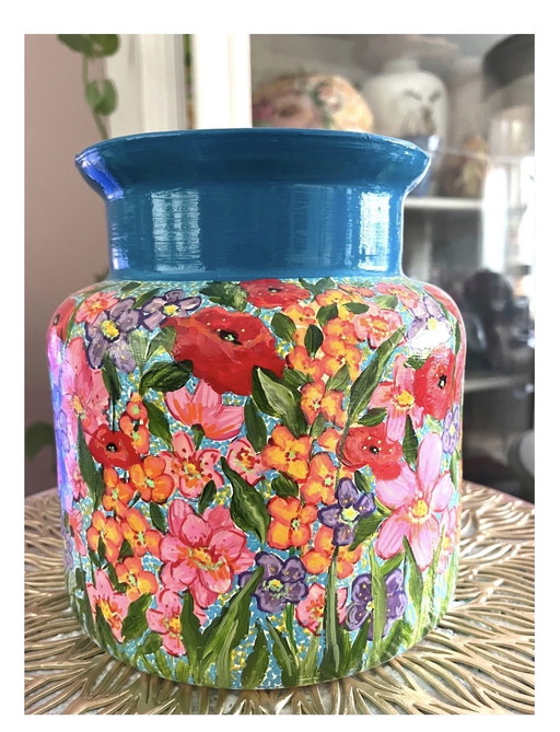 Hand-painted vase