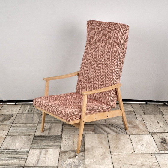 Fauteuil inclinable vintage avec repose-pieds, années 1960, Tchécoslovaquie – Český Nábytek (photo 6 of 19)