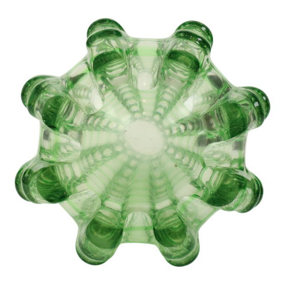 Image 1 of Large Green Glass Vase Murano