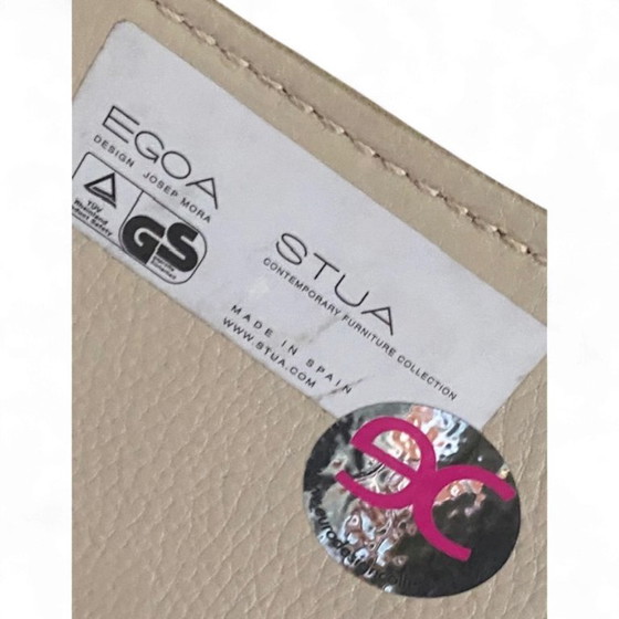 Image 1 of Juego de 4 sillas de diseño de cuero
