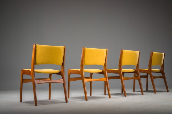 Image 1 of Mid Century Modell 89 Esszimmerstühle, Erik Buch zugeschrieben, Satz von 4