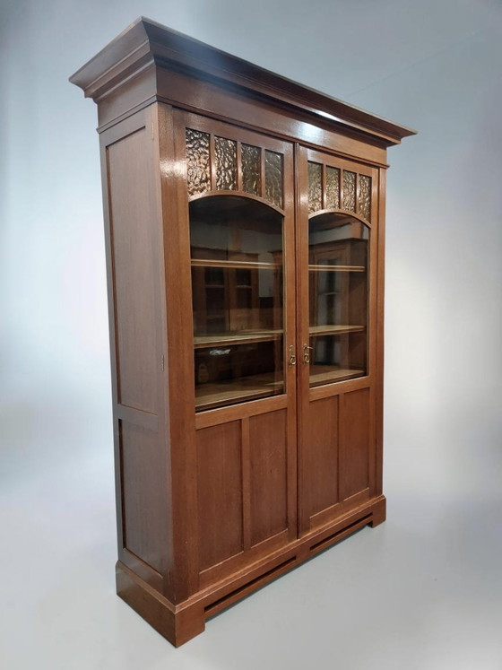 Librería antigua Art Nouveau Pander en Zo. – Wood, Glass (photo 4 of 8)