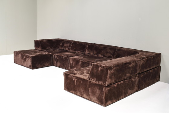 Divano componibile COR Trio marrone cioccolato Germania Svizzera 1972 NUOVA TAPPEZZERIA, Divani modulari (foto 12 di 20)
