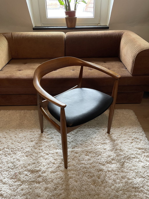 Illum Wikkelso Teak Fauteuil avec accoudoirs