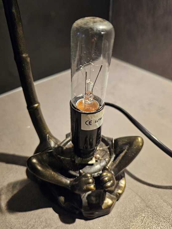 Image 1 of Lampada da tavolo vintage a forma di scimmia / lampada d'atmosfera - decorazione retrò