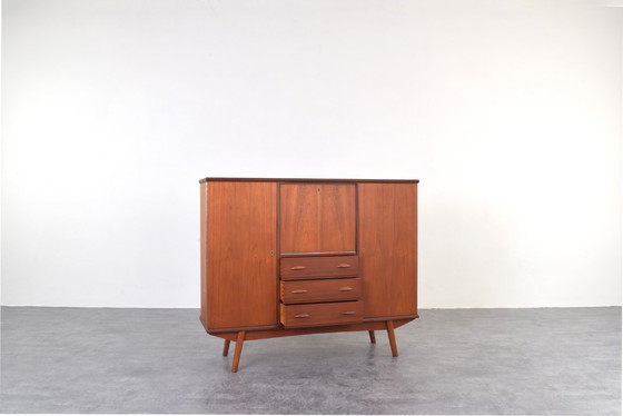 Image 1 of Mid-Century Danish Teak Highboard, 1960s.
