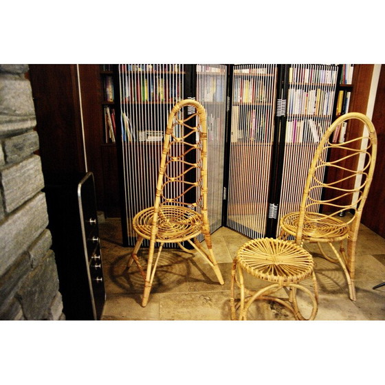 Image 1 of Vintage bamboo living room set by Bonacina and Albini, 1960