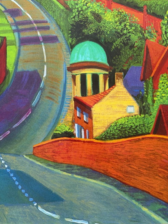 Image 1 of David Hockney (1937-2026), The Road to York Through Sledmere, 1997, copyright David Hockney, Printed in the UK