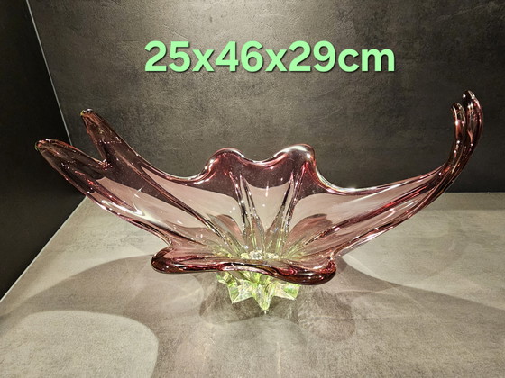 Image 1 of Bol vintage en verre d'art de Murano