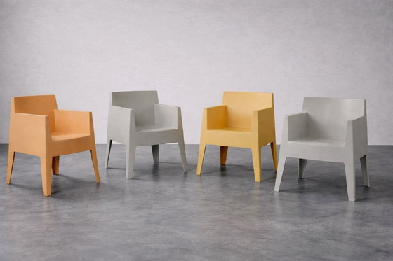 Image 1 of Vintage Mid-Century Italian Modern Atlantide Collection Toy Plastic Chairs by Philippe Starck for Driade, 1990, Set of 4