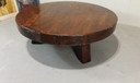Vintage Wabi Sabi brutalistische ronde salontafel