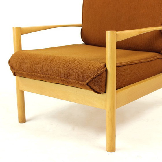 Image 1 of  Elegant Lounge Chair In Oak, Czechoslovakia 1960s, 4 Available