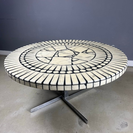 Image 1 of Table basse en marbre au design vintage par Heinz Lilienthal