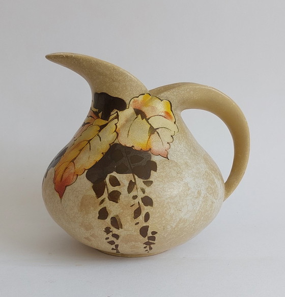 Image 1 of Vintage Brentleigh 1940's English hand painted jug.