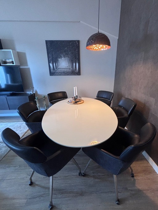 Kartell Glossy Table + 6 chaises