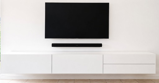 Meuble TV mural design ALEA – 300 cm – laque blanche – prix neuf ± 6 000 € – tv meubelen, Wood, Mdf