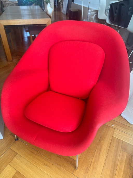 Sedia Womb originale di Knoll, disegnata da Eero Saarinen. – fauteuils, Textile