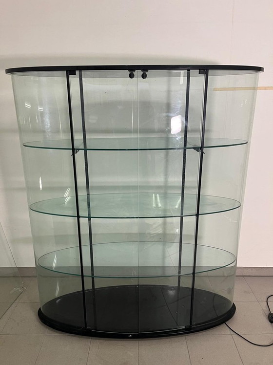 Image 1 of Fiam Palladio, vitrina de cristal curvado