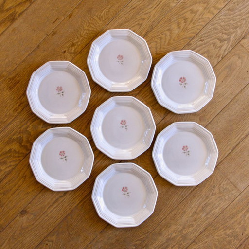 Assiettes anciennes de Niderviller peintes à la main