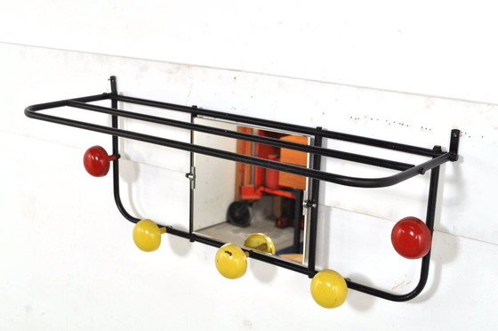 Image 1 of Appendiabiti vintage con specchio, anni '50