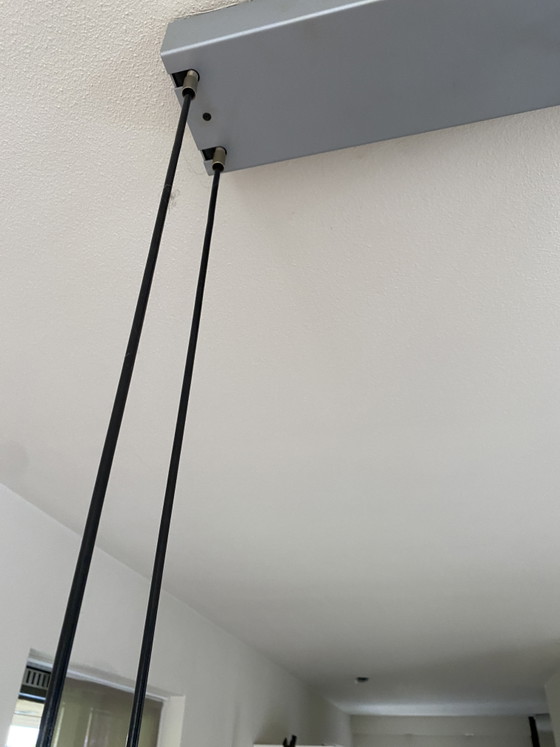Image 1 of Tiso Tender pendant lamp by Anta, the original, with halogen bulbs for warm light. 165 cm long.