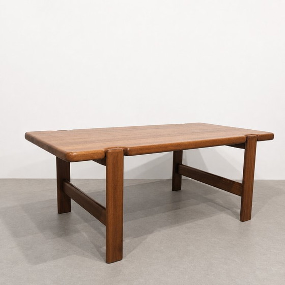 Image 1 of Table basse danoise en teck massif Niels Bach