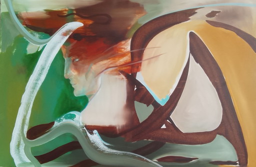 Acrylverfschilderij #Hermes 150x100cm – schilderijen tekeningen, Canvas (photo 2 of 15)