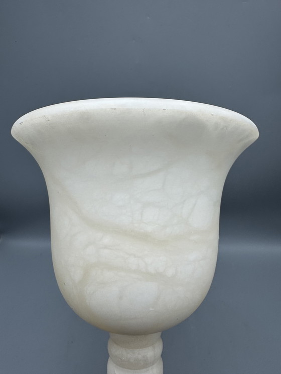 Image 1 of Elegante lampada da tavolo in alabastro di A. Santa Rita