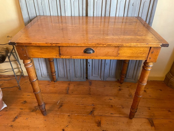 Image 1 of Small table Kitchen table Work table Side table French