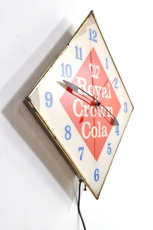 Vintage Royal Crown Cola clock, 1960s USA