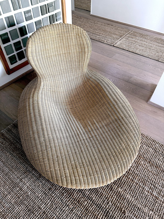 Image 1 of Vintage lounge chair. Storvik. Carl Öjerstam for Ikea. Wicker chair. Chaise longue. Wicker. Studio Design. 2001–2005