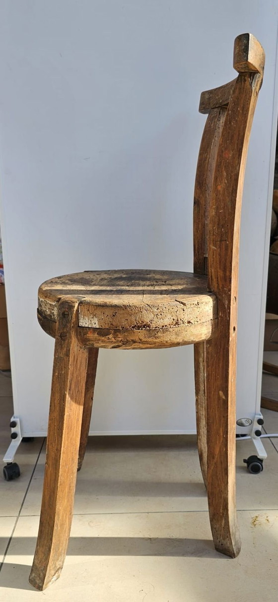 Rustic brutalist wabi sabi chair – Chairs and lounge chairs, Wood (photo 2 of 5)