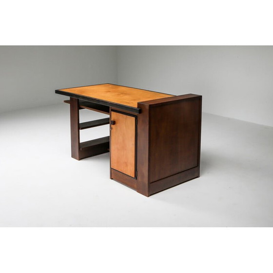 Image 1 of Vintage Modernist Desk by M. Wouda for H. Pander 1930s