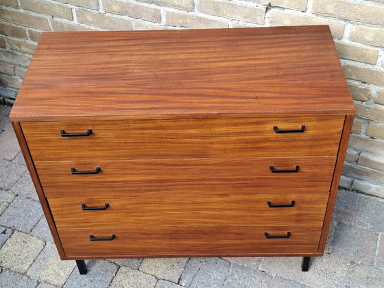 Beautiful Vintage Simpla Lux Chest of Drawers | 1960s Teak | Mid-Century Design – Wood (photo 5 of 12)