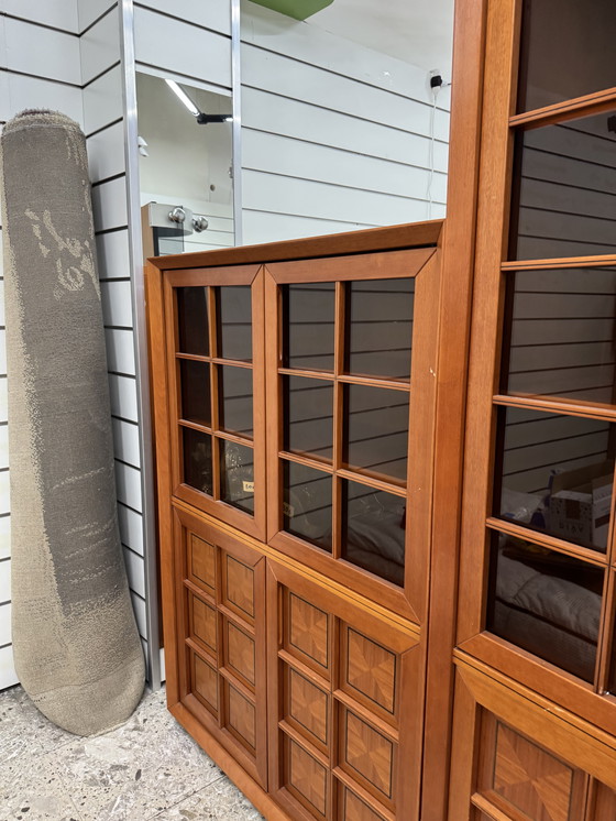 Image 1 of Coppia di Vetrine di Fabrizio Poldaretti per linea arredo mod. Caccia alla volpe