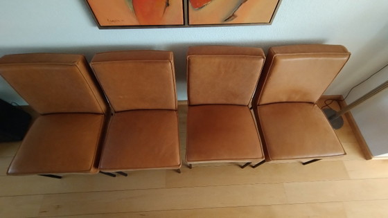 4x Haveco Zoeterwoude Esszimmerstühle, Leder, Braun (Foto 7 von 12)