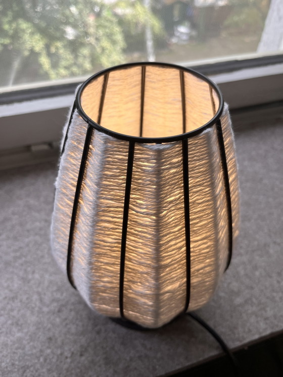 Lampe de table et de chambre artisanale – Metal, Textile (photo 3 of 5)