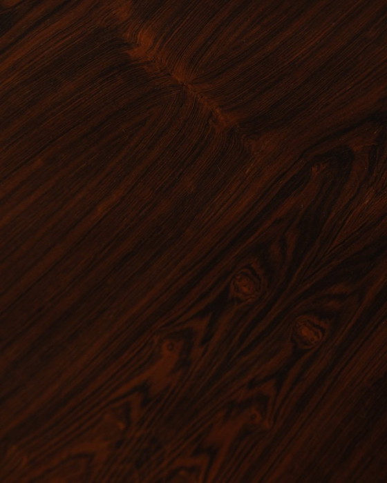 Image 1 of Vintage Rosewood Coffee Table (Model 283) by Johannes Andersen for CFC Silkeborg | Danish Modern Round Table