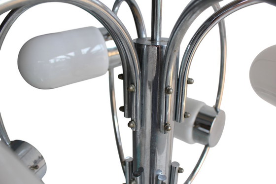 Image 1 of Lampada a sospensione in stile Space Age cromata, anni '70