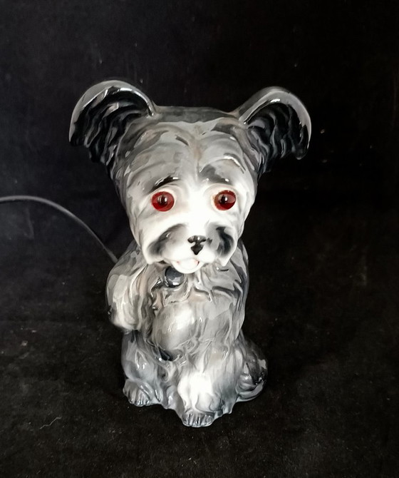 1950s Porcelain Dog Lamp – Table lamps, Plastic (photo 2 of 9)