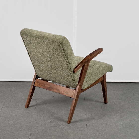 Iconic Armchair by Mieczysław Puchała, 1960s, Poland – Textile, Wood (photo 7 of 17)