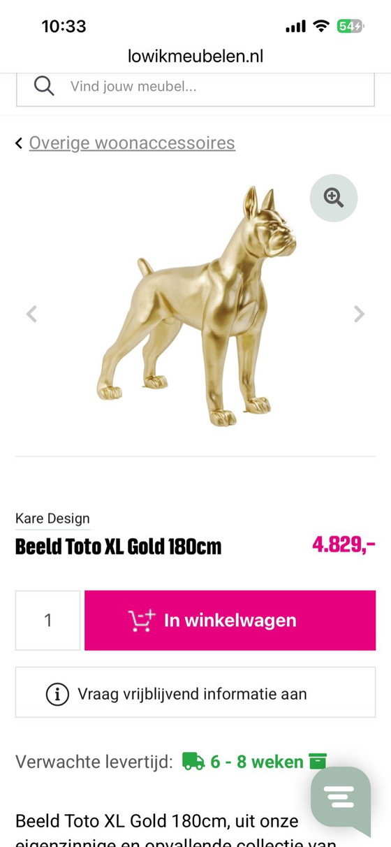 Golden Retriever grandeur nature de Kare Design Toto XL – Objets déco, Fiberglass (photo 5 of 5)