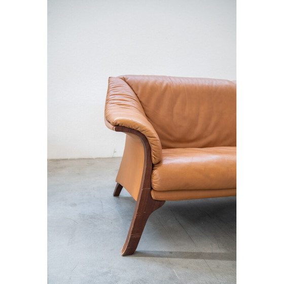 Image 1 of Vintage Frau sofa in cognac-colored leather, 1980-1990