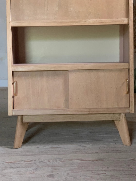 Vintage piramidevormig secretair bureau bibliotheek – Wood (photo 5 of 13)