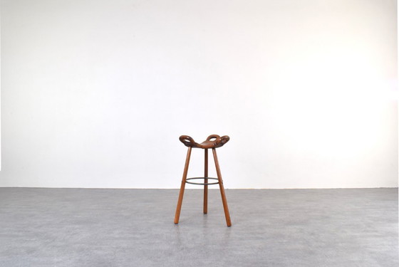 Image 1 of Sgabello da bar brutalista Marbella di Sergio Rodriguez per Conform, anni '70, set di 2.