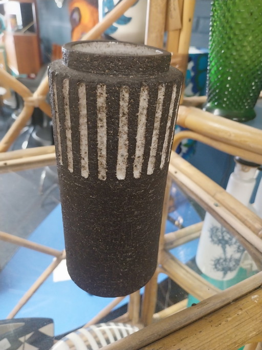 1 x Westraven Utrecht ceramic vase 19cm high 8cm diameter 1970s