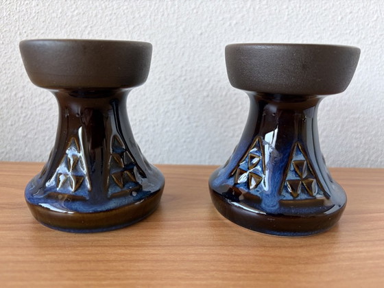 Image 1 of 2 dänische Kerzenleuchter Søholm, Designer: Einar Johansen Typ 3339 von 1964