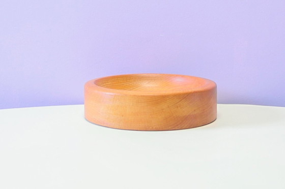 Vintage Lichthouten Brutalist Schaal – Tafelaccessoires, Wood (photo 2 of 5)